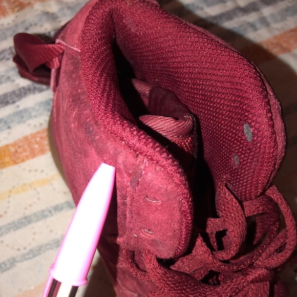 Burgundy Nike Air Force Ones - Picture 9 of 9